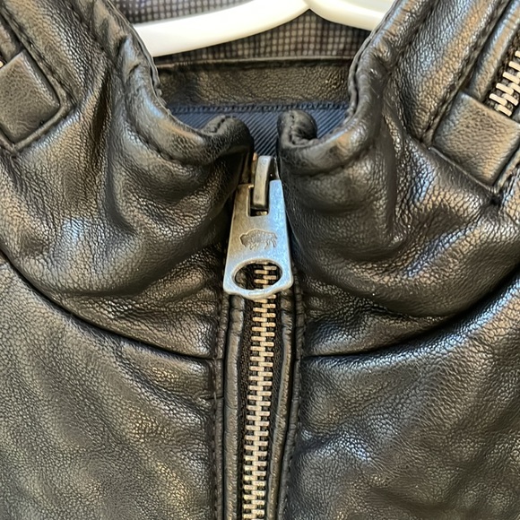 Black Vegan Leather Jacket - Picture 4 of 8